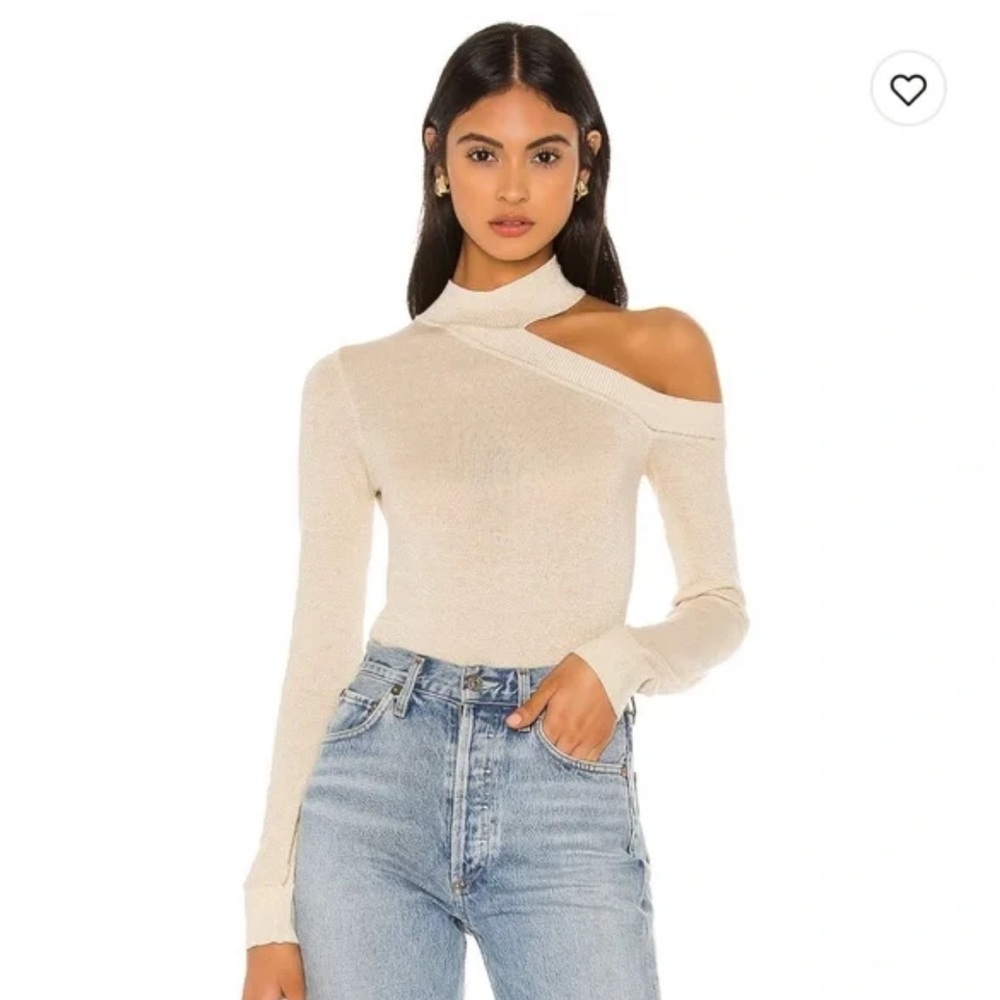 Camila Coelho Tan Knit Sweater